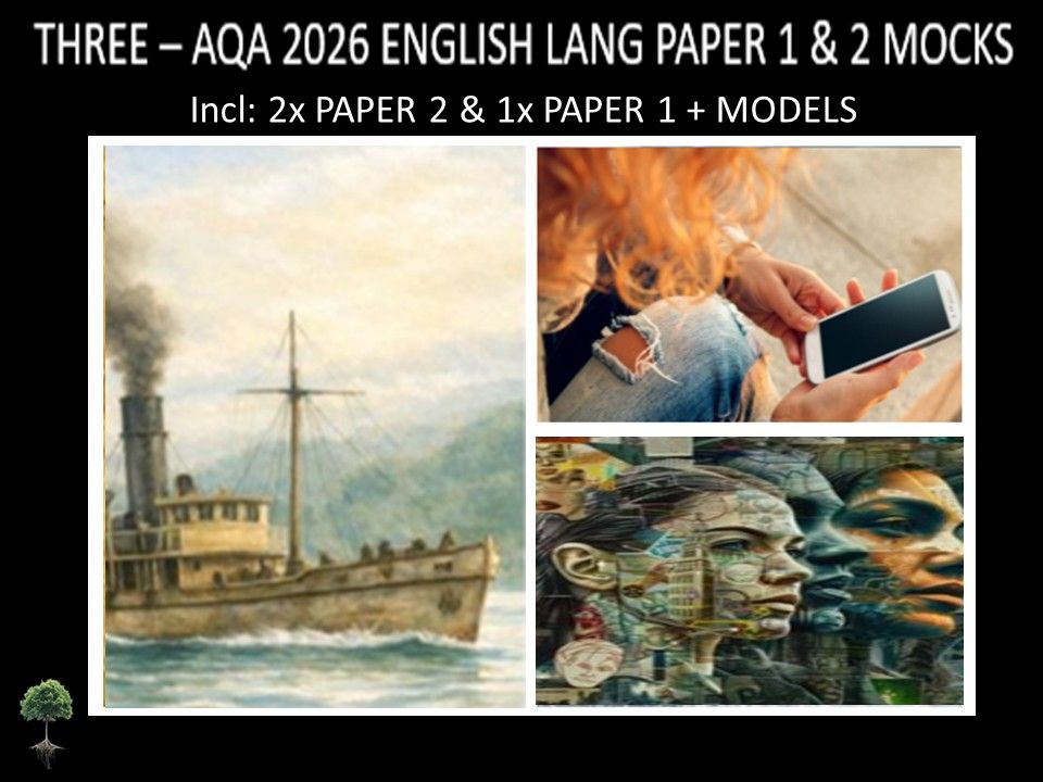 THREE - AQA PAPER 1 & 2 | 2026 FULL MOCKS | MODELS