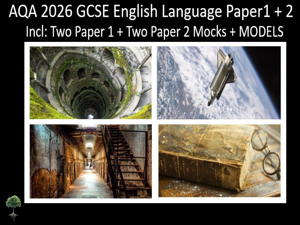 Four AQA 2026 GCSE English Language Paper 1 + 2 Mocks | Models