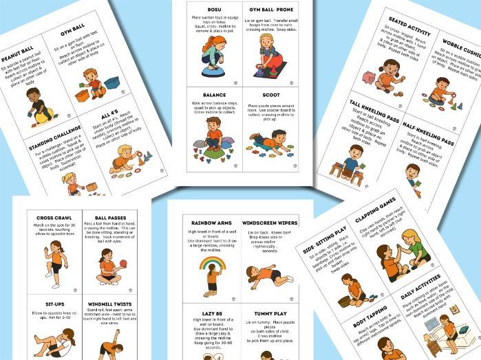 Midline Crossing Activity Cards | SEN Movement Cards