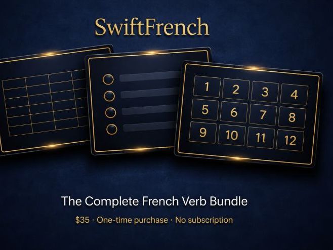 SwiftSpanish Complete Verb Bundle, MFL, 21 Verbs, 8 Tenses
