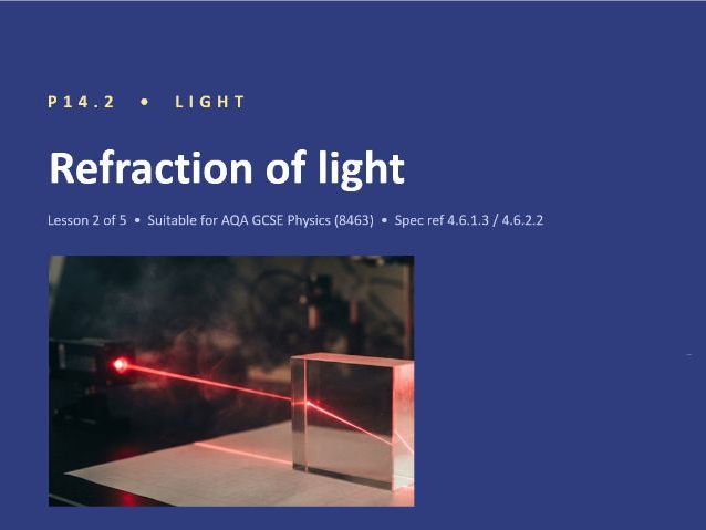 P14.2 Refraction of Light (AQA GCSE Physics)
