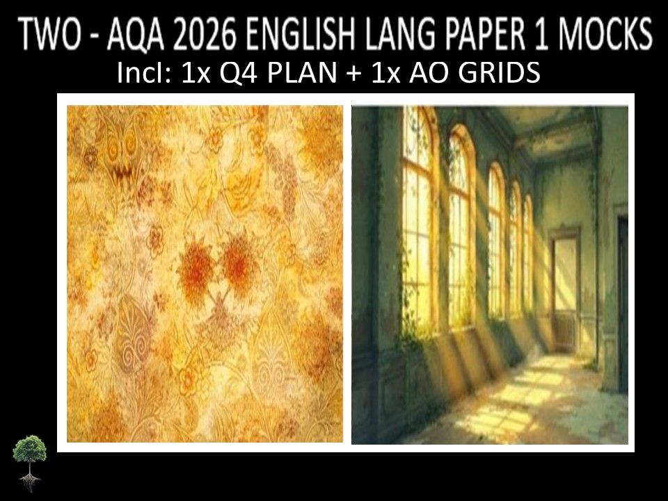 TWO - AQA PAPER 1 | 2026 FULL MOCKS | Q4 PLAN | AO GRIDS