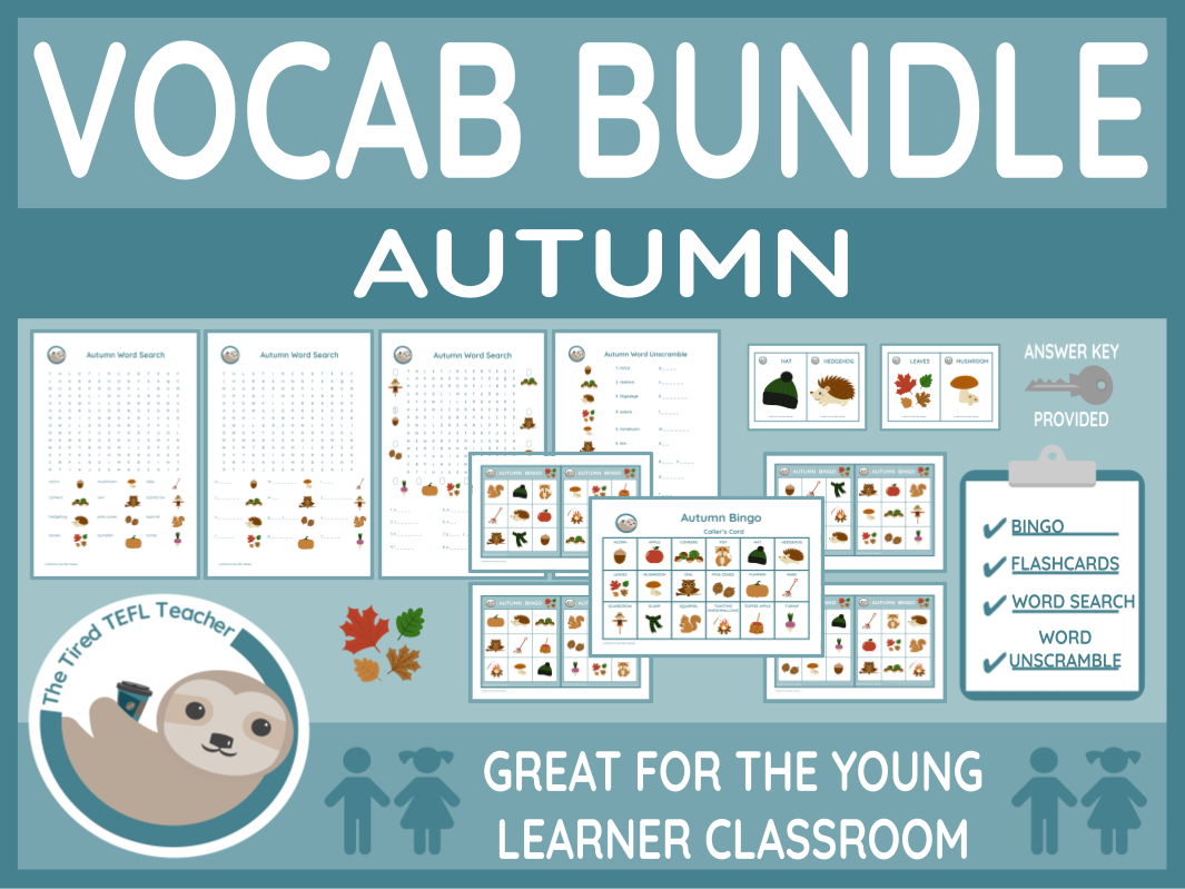 ESL Autumn Vocabulary Bundle