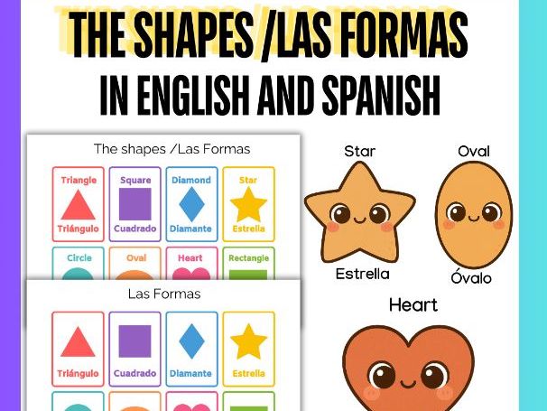 2D Shapes In Spanish And English | Figuras Geométricas | Geometric Shapes