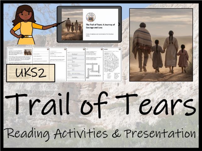 Trail of Tears Reading Comprehension Activities | Year 5 or Year 6