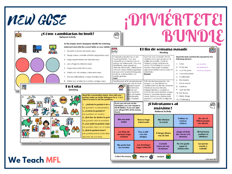 NEW GCSE – Lifestyle & Free Time Bundle (Complete Lesson Packs)