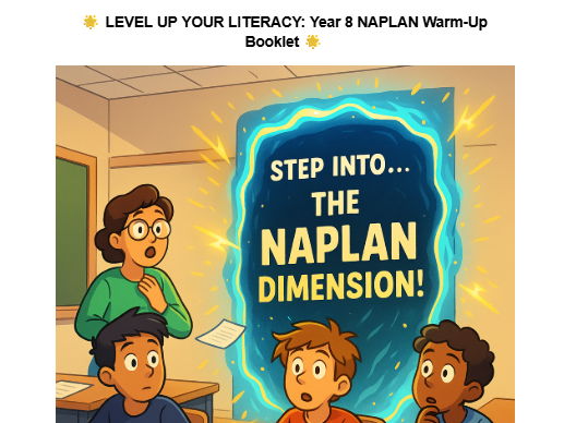 LEVEL UP YOUR LITERACY! | STAGE 4/5 NAPLAN Warm-Up Booklet (Reading, Language Conventions & Writing)