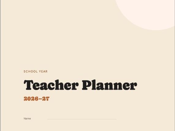 Teacher Planner 26-27