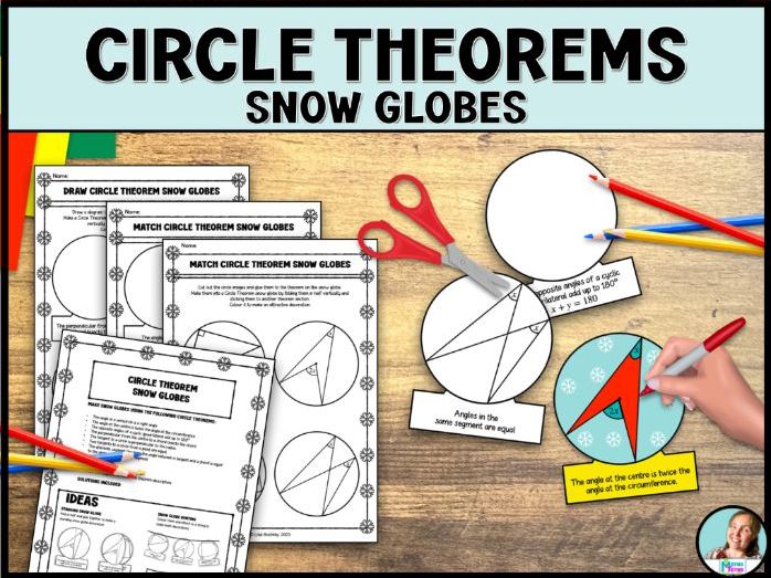 Geometry Circle Theorems Snow Globe Math Craft