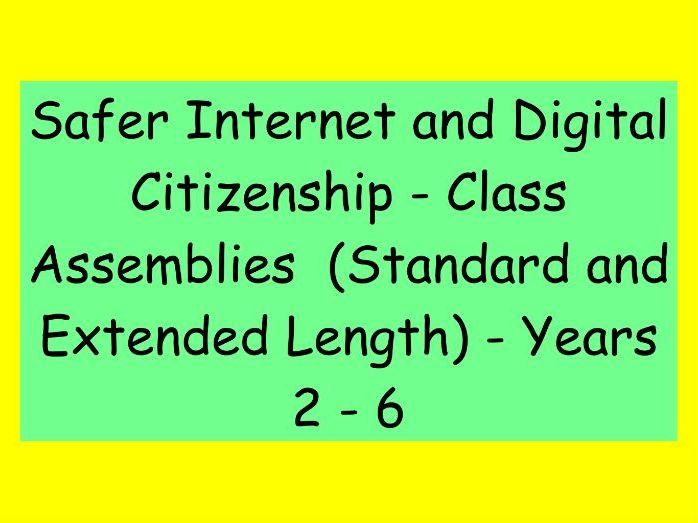Premium Class Assemblies – Safer Internet/Digital Citizenship (Standard & Extended Versions)