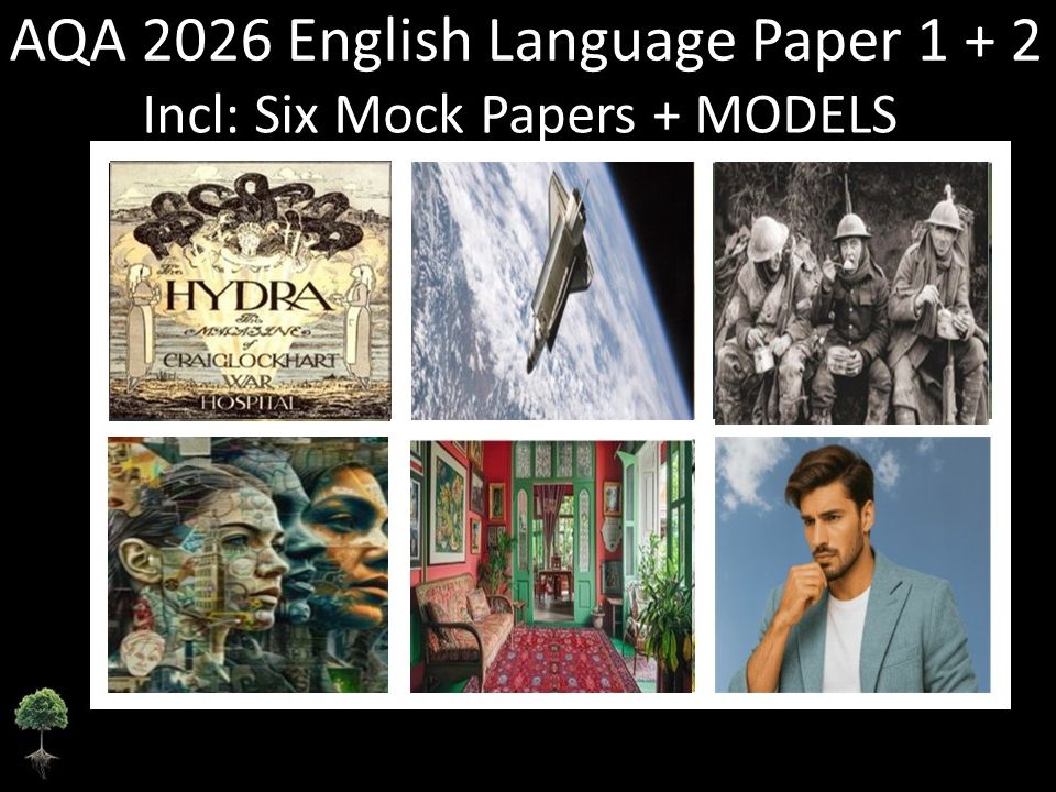 Six AQA 2026 English Language Paper 1 + 2 Mocks | MODELS
