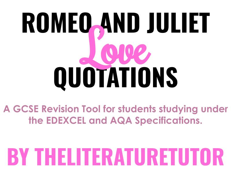 Romeo and Juliet Love Quotes