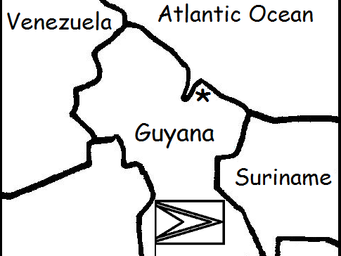 GUYANA - Printable handouts with map and flag to color by tspeelman ...