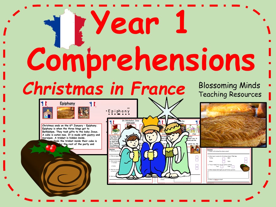 Christmas in France Comprehensions - Year 1