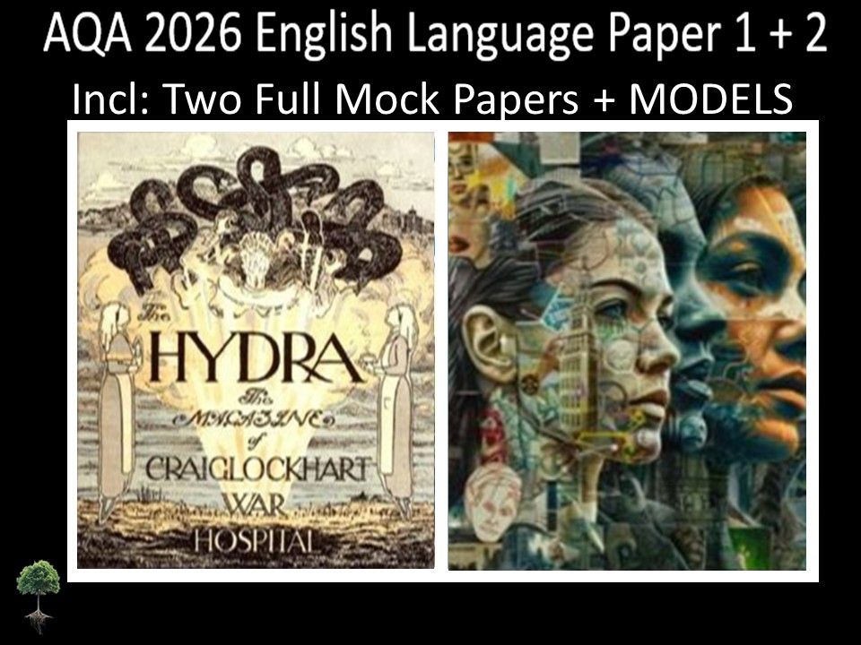 Two AQA 2026 English Language Paper 1 + 2 Mocks | MODELS
