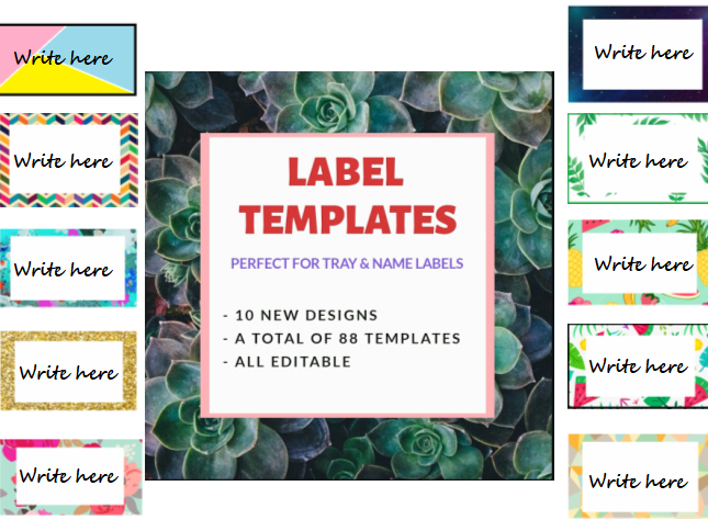 Label / Flash Card Templates