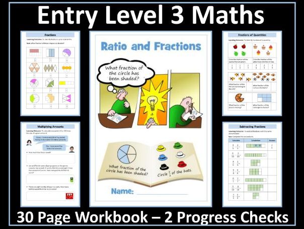 AQA Entry Level 3 Maths - Ratio - Fractions