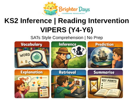 KS2 VIPERS Inference Reading Intervention | Years 4–6 | SATs Style Questions
