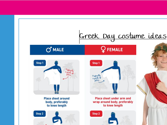 Greek Day Outfit Ideas - great resource for a parent handout