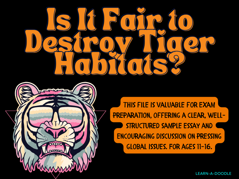 Is It Fair to Destroy Tiger Habitats? Exploring the Ethical & Ecological Impact