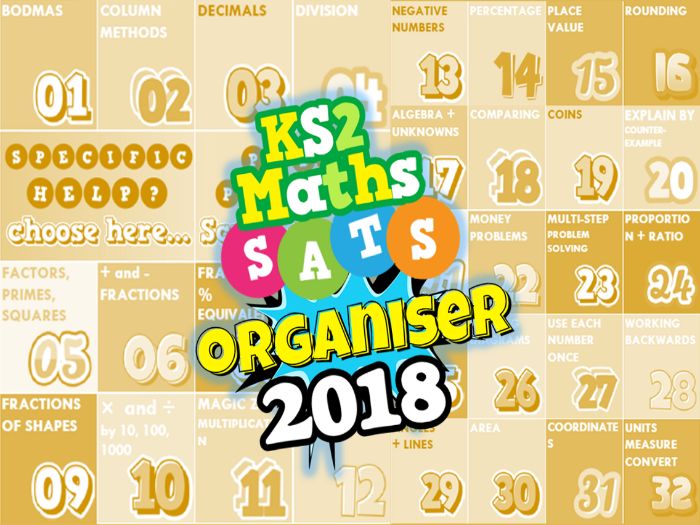 2018 KS2 SATs Revision Ultimate 3-in-1 Maths Organiser