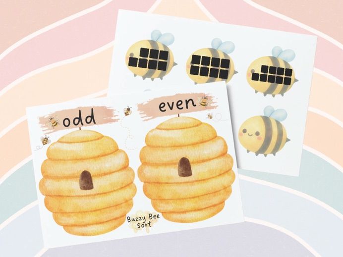 Maths - Buzzy Bee Sort, Odd or Even