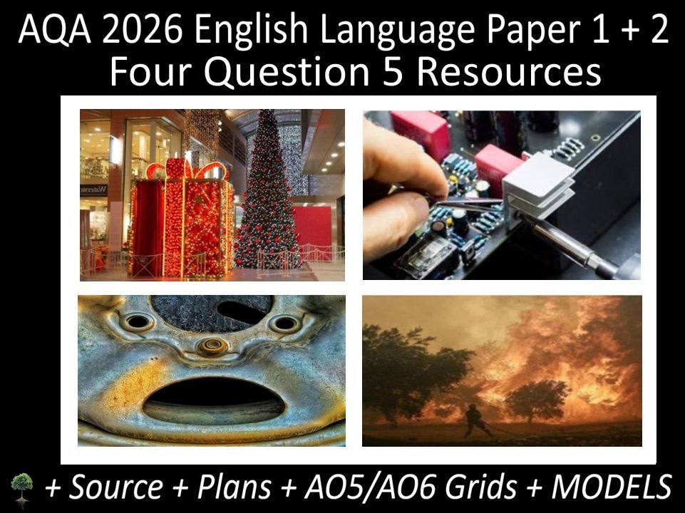 Four Question 5: AQA 2026 English Language Paper 1 + 2 | Resources