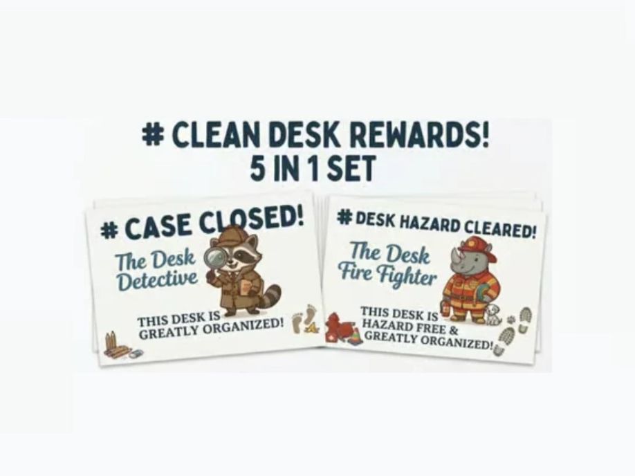 Clean Desk Rewards | Classroom Management Cards