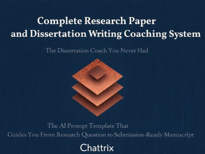 Complete Research Paper and Dissertation Writing Coaching System AI Prompt Template