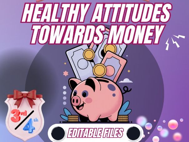 Healthy Attitudes Toward Money – Financial Literacy 2-Week Lesson Pack (Primary)