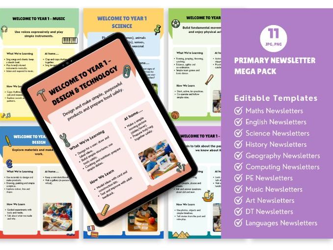 Design Technology Primary Curriculum Overview Pack Y1-Y6
