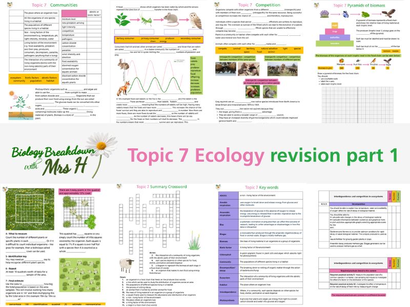 GCSE Ecology revision part 1