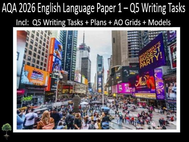 Question 5 AQA 2026 GCSE English Language Paper 1 Q 5 | Plans, AO Grids, Models - (Vis)