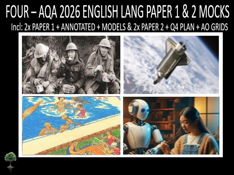 FOUR - AQA PAPER 1 & 2 | 2026 FULL MOCKS | ANNOTATED | Q4 PLAN | AO GRIDS | MODELS