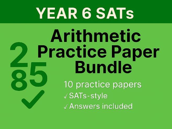 Year 6 SATs Arithmetic Practice Paper Bundle 3 | 10 Papers