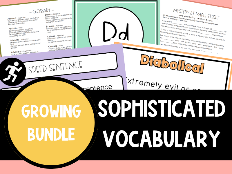 Sophisticated Vocabulary Bundle | Bubblegum Pop