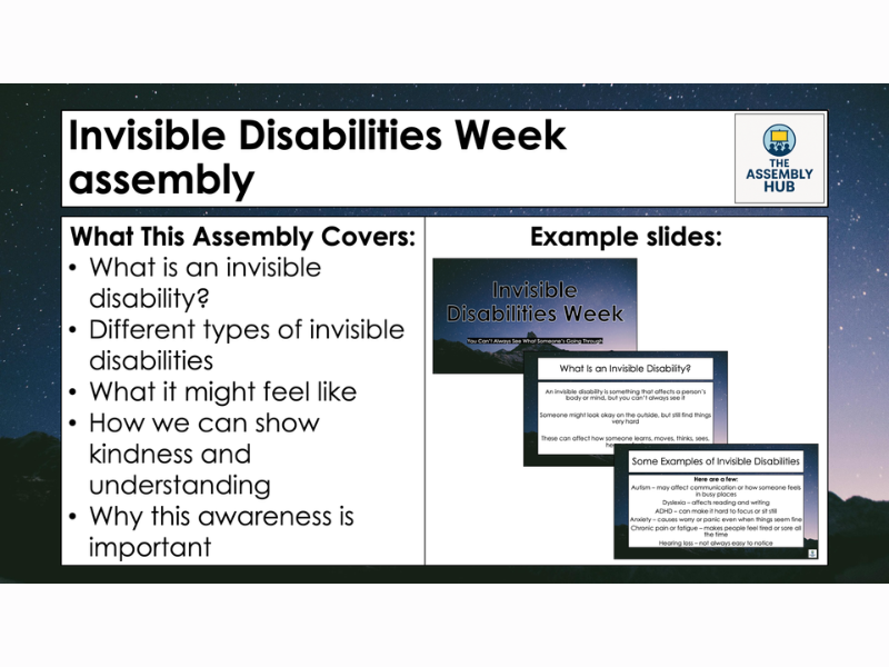 Invisible Disabilities Week Assembly PowerPoint – KS1 & KS2 Primary Resource