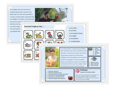 Pets (French) – Teaching & Assessment Package