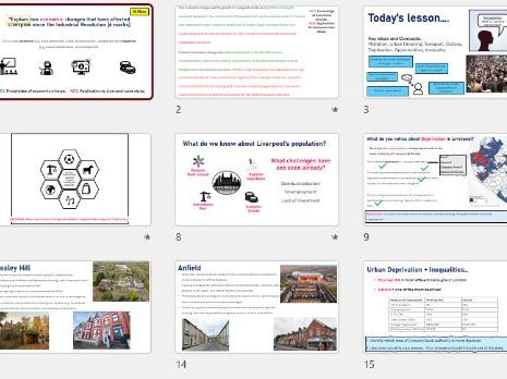 AQA GCSE URBAN CHALLENGES - HIC City (L3 - Liverpool Social Opps + Challenges)