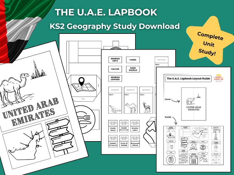 The U.A.E. KS2 Geography Activities | Lapbook
