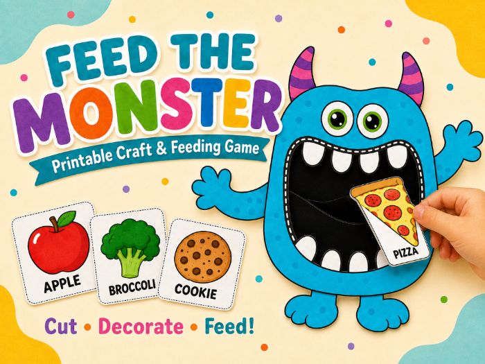 Feed the Monster Craft & Feeding Game