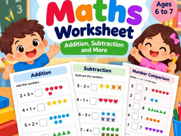 Grade 1 Maths Worksheets for Addition and Subtraction
