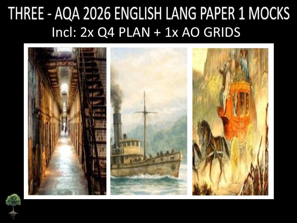 THREE - AQA PAPER 1 | 2026 FULL MOCKS | Q4 PLAN | AO GRIDS