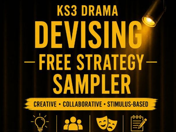 KS3 Drama Devising – Free Strategy Sampler