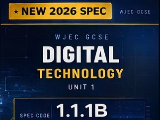 NEW 2026 WJEC GCSE Digital Technology – 1.1.1B Storage Units – Lesson Pack