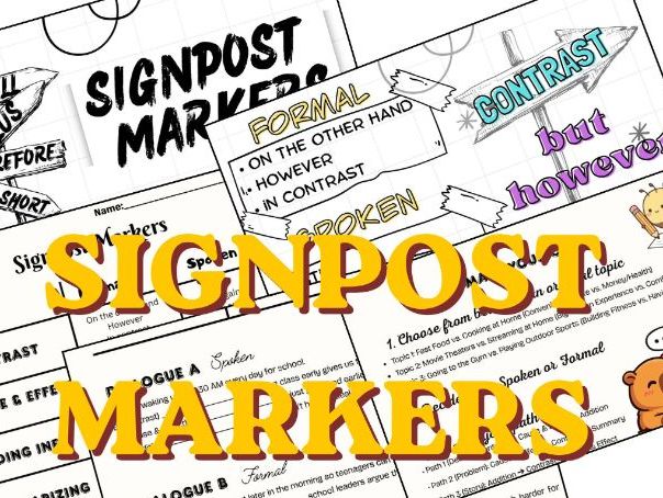 Discourse Markers ESL Mini-Lesson | Slides & Student Worksheet