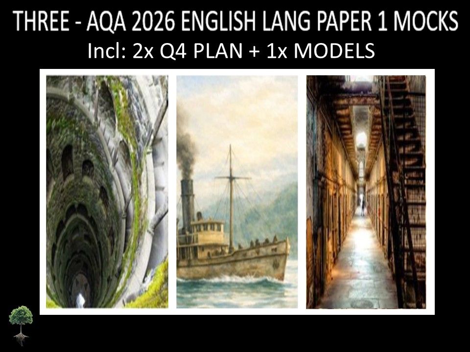 THREE - AQA PAPER 1 | 2026 FULL MOCKS | Q4 PLAN | MODELS