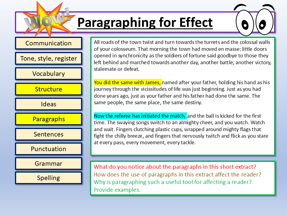 World Cup 2026 English Paragraphing