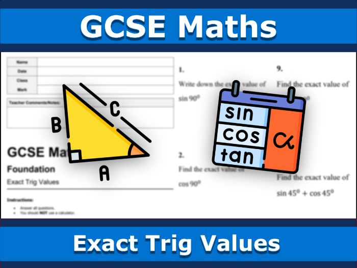 GCSE Maths | Exact Trig Values | Edexcel