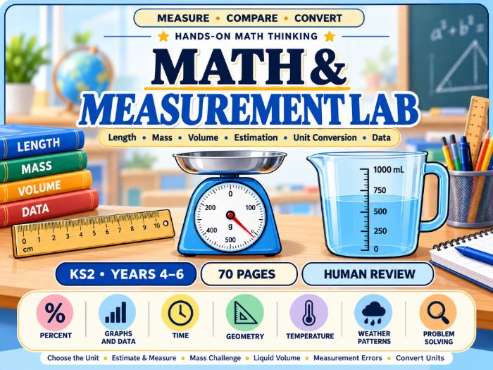 Maths & Measurement Lab | KS2 Years 4–6 | 70 Pages